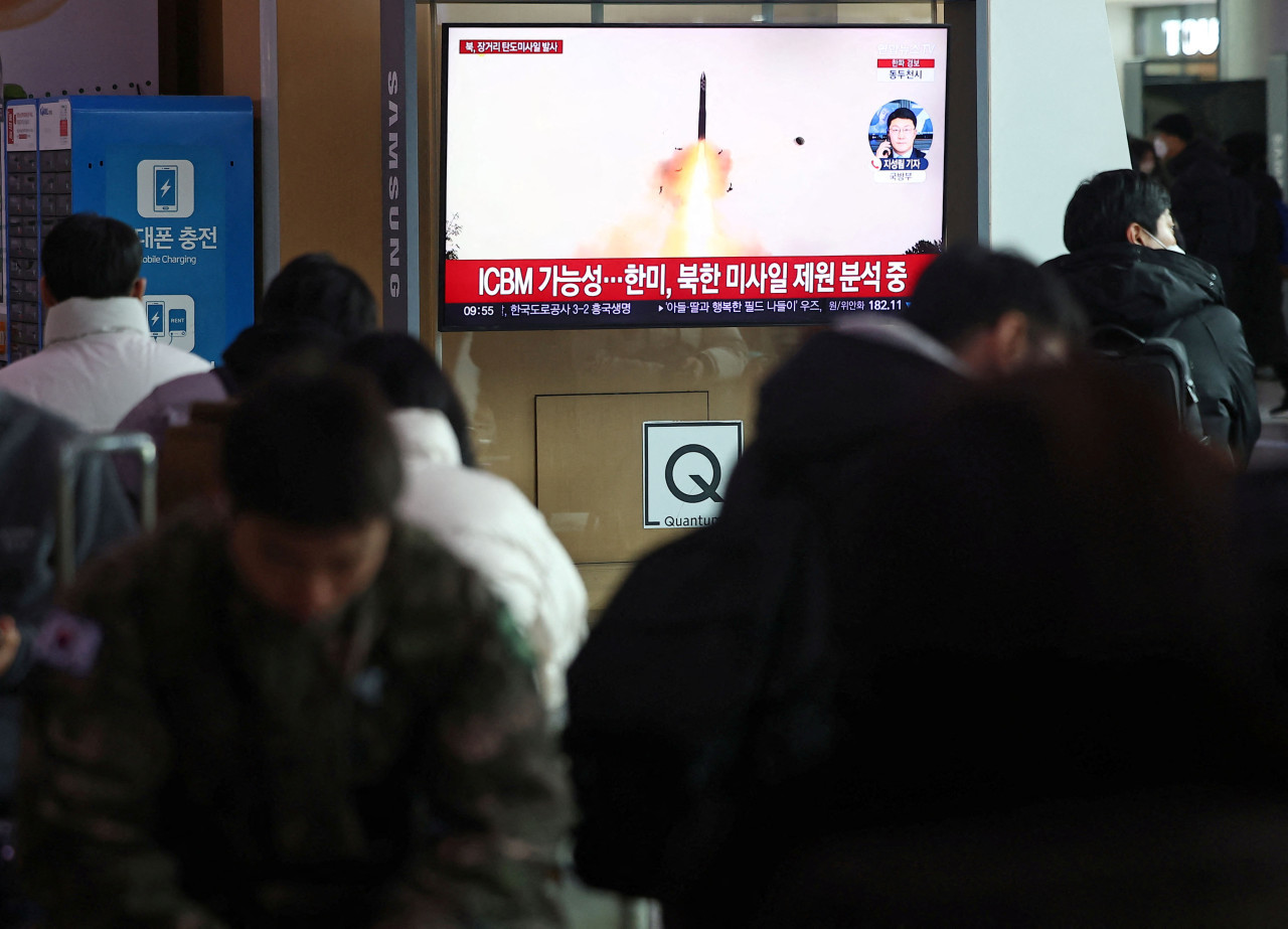 Misil balístico intercontinental de Corea del Norte. Foto: Reuters.