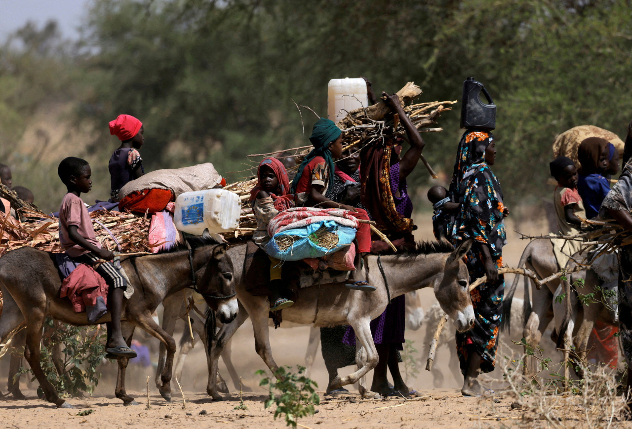Refugiados sudaneses. Foto: Reuters.
