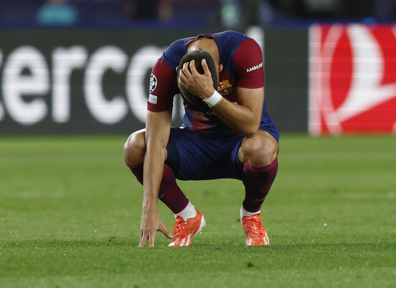 Dura derrota del Barcelona. Foto: Reuters